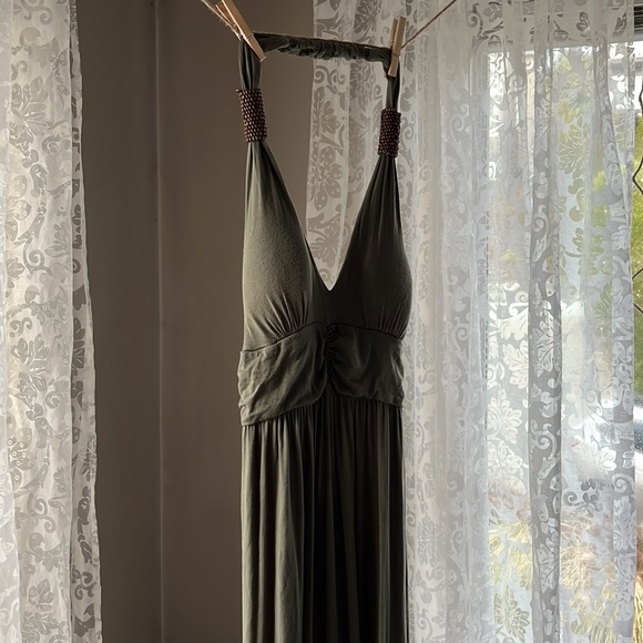 Army Green Dress - Picture 2 of 4